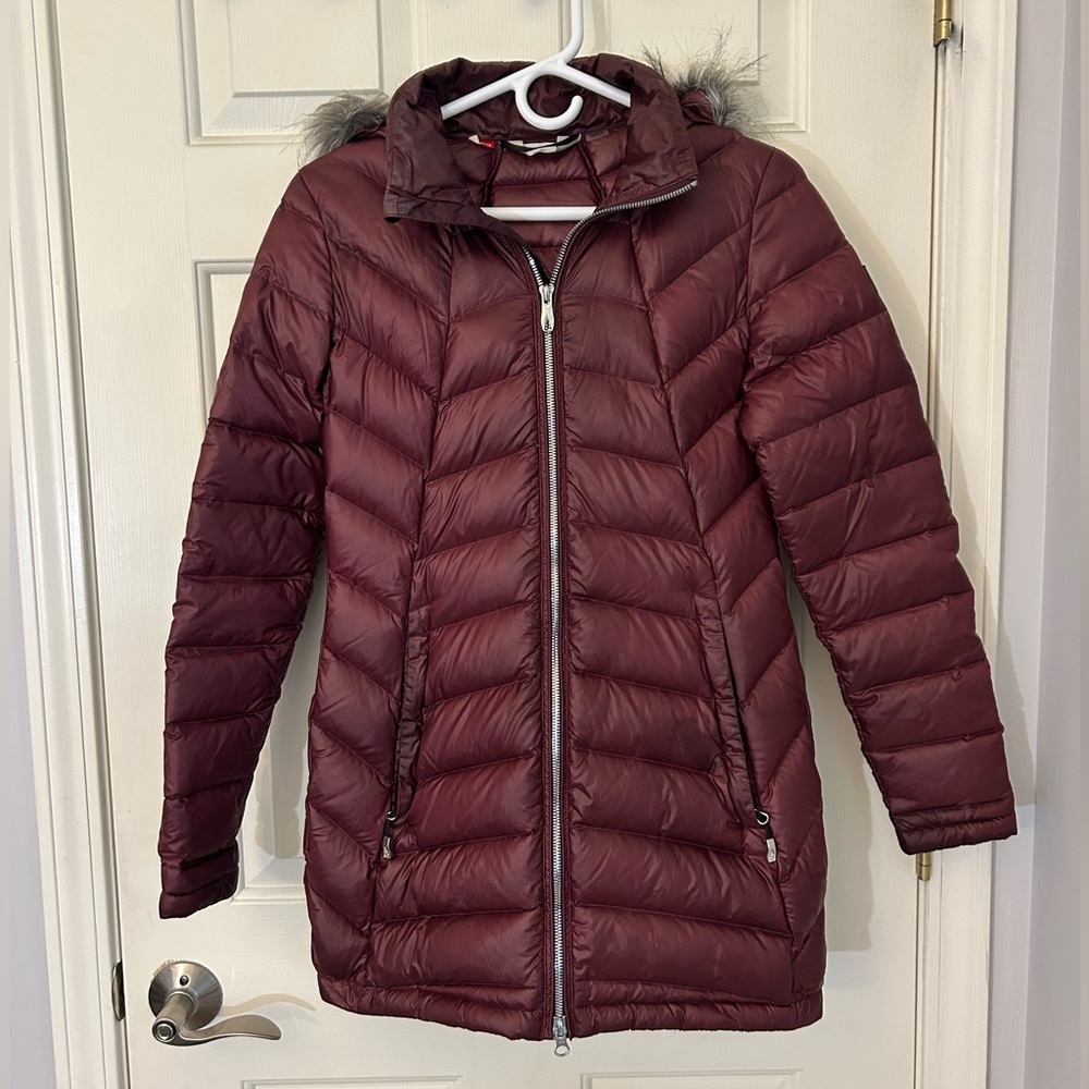 Spyder long down coat